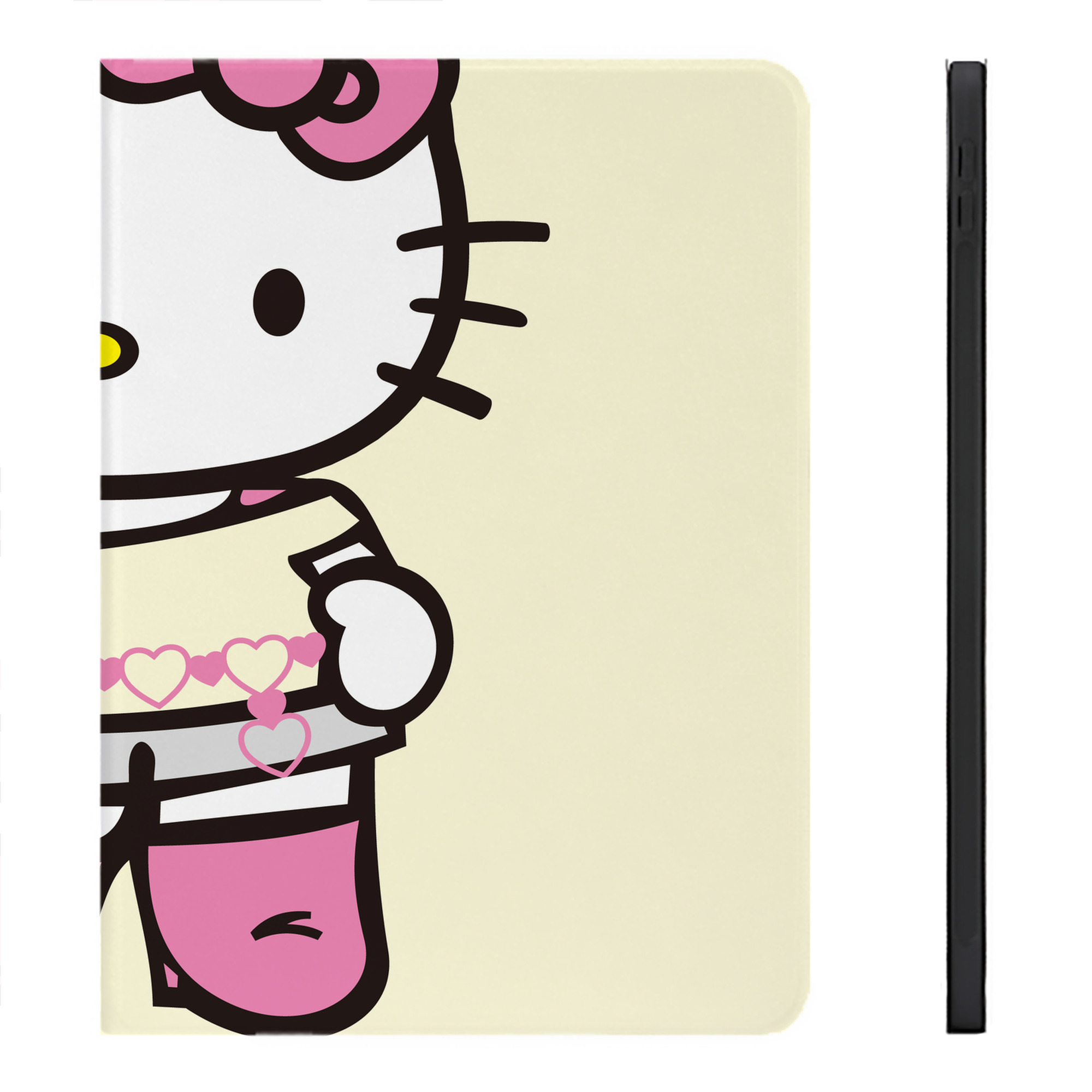 （画像用） Hello Kitty ハローキティ IPadケース ペンホルダー付き ブックスタイルデザイン